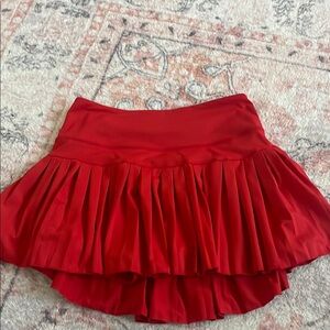 Gold Hinge pleated tennis skirt